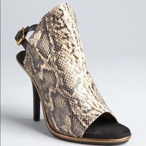 Kelsi Dagger Cameo snakeskin heels